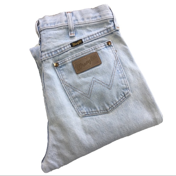 Wrangler Other - Vintage Worn Wrangler Jeans Light Wash Size 30x36